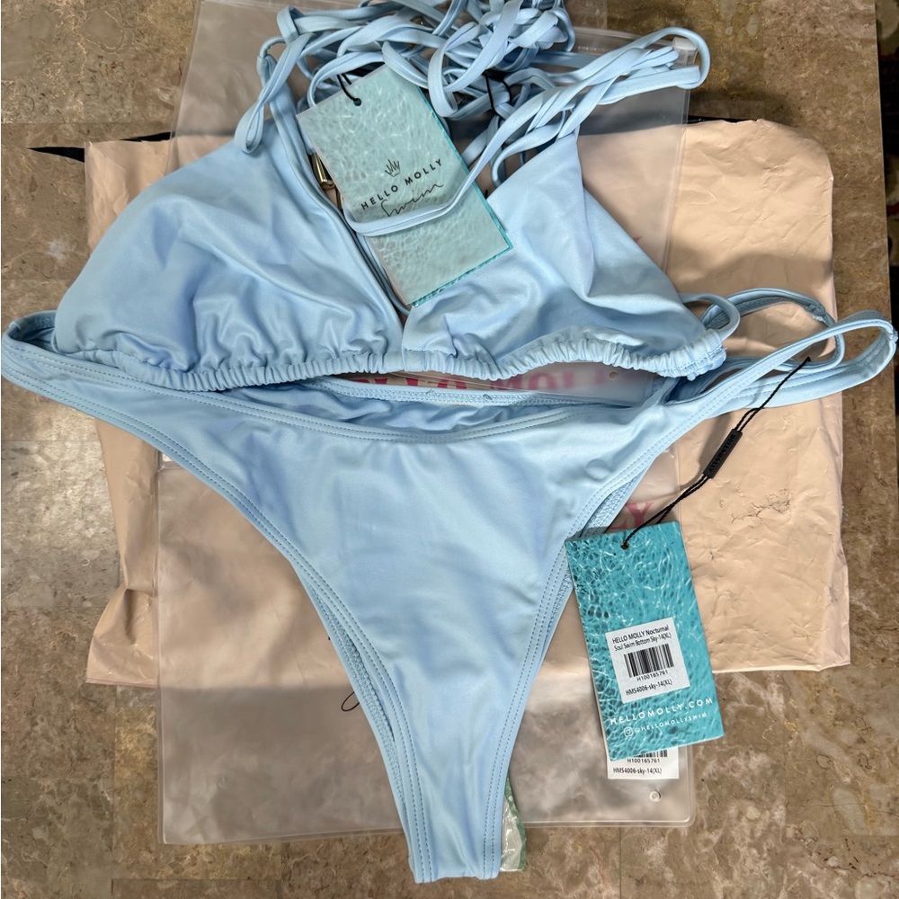 Hello Molly Light Blue Bikini Set